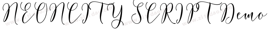 NEONCITY SCRIPT Demo字体转换